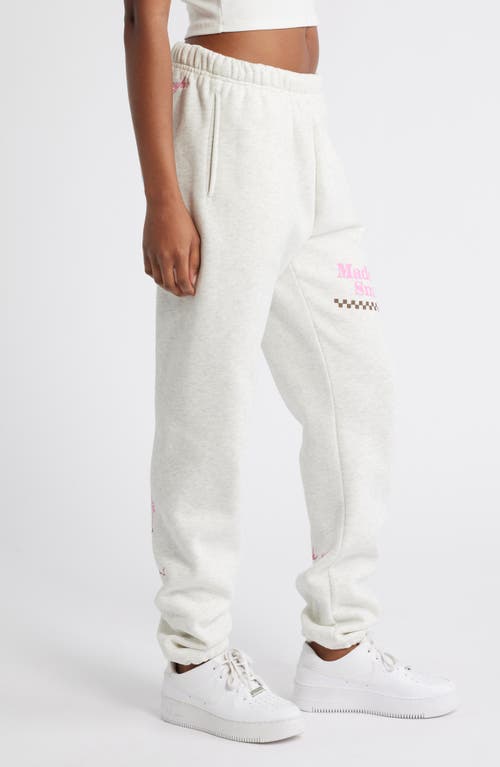THE MAYFAIR GROUP THE MAYFAIR GROUP MADE YOU SMILE GRAPHIC SWEATPANTS 