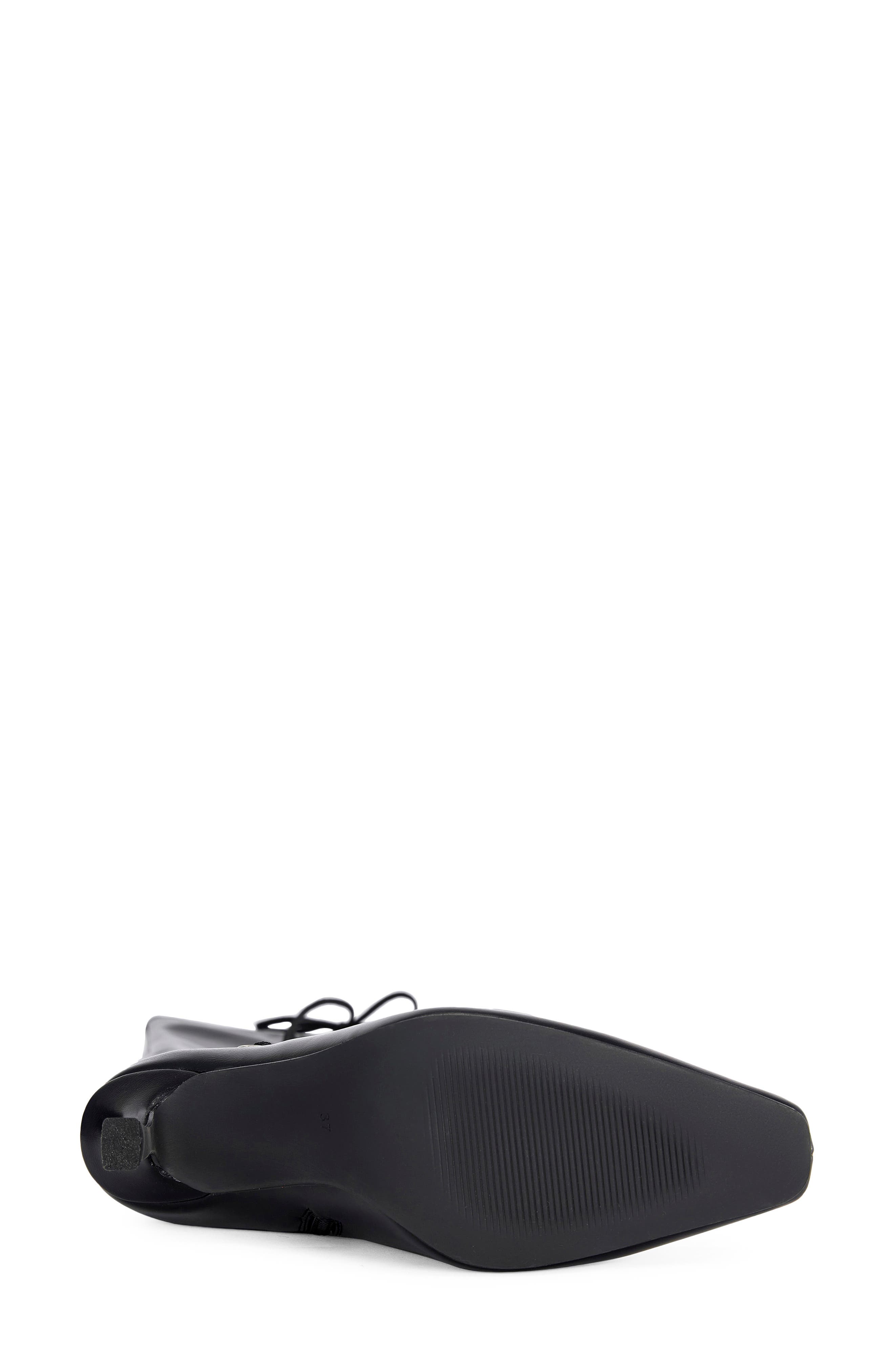 Zephra Lace-Up Faux Leather Over the Knee Boot, Alternate, color, BLACK