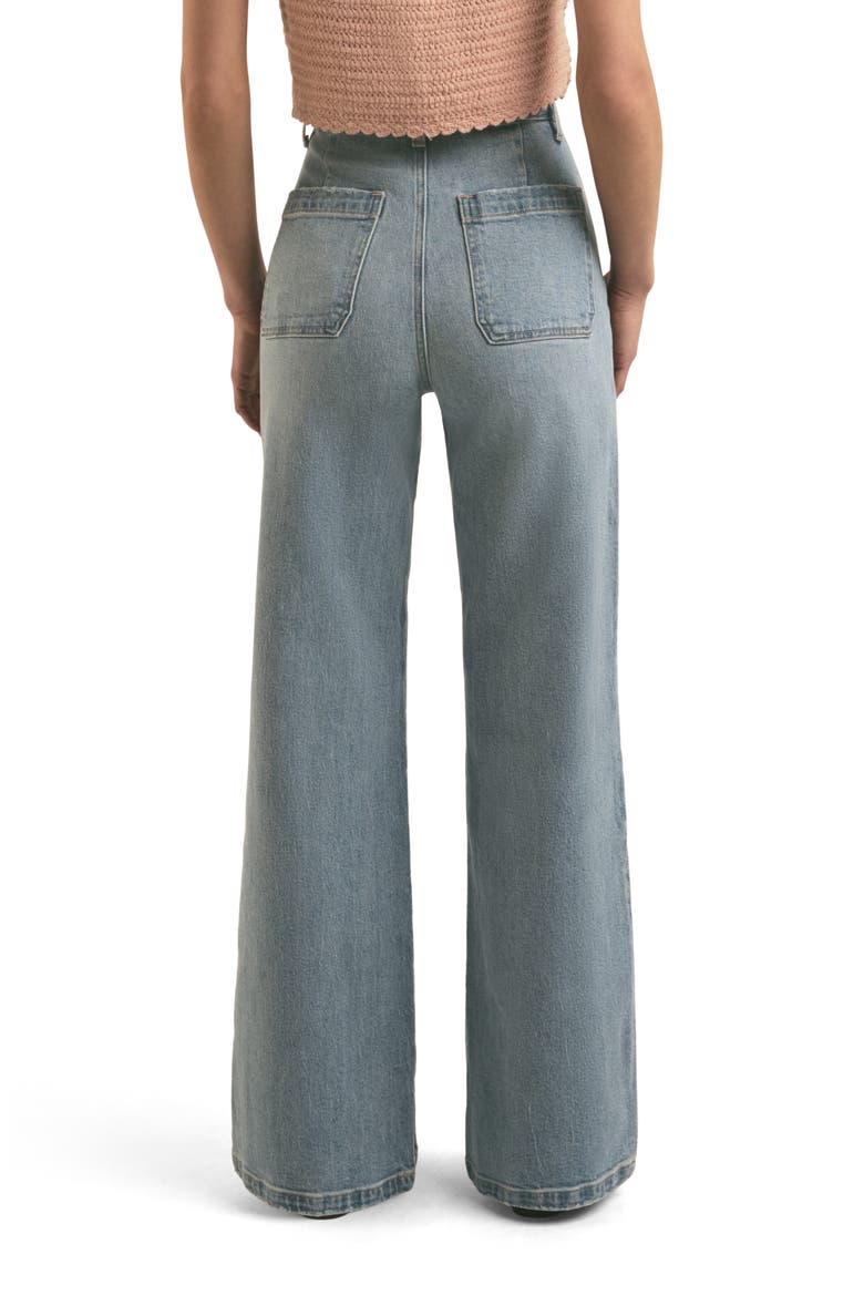 The Mischa Super High Waist Wide Leg Jeans, Alternate, color, TAHOE