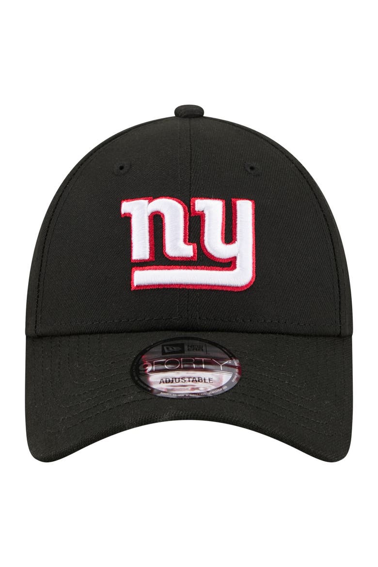 Men's New Era  Black New York Giants Core Team 9FORTY Adjustable Hat, Alternate, color, Black
