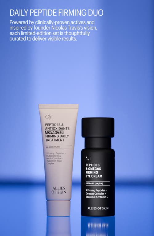 Allies Of Skin Daily Peptide Firming Set $122 Value In Transparent