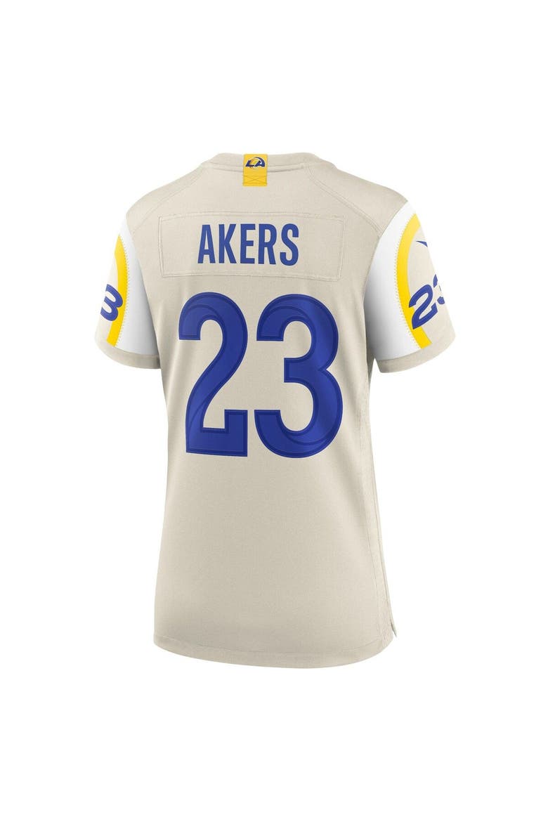 Women's Nike Cam Akers Bone Los Angeles Rams Game Jersey, Alternate, color, Cream
