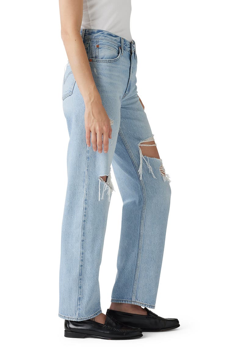 Ripped Dad Jeans, Alternate, color, BIN DAY CLEAN HEM