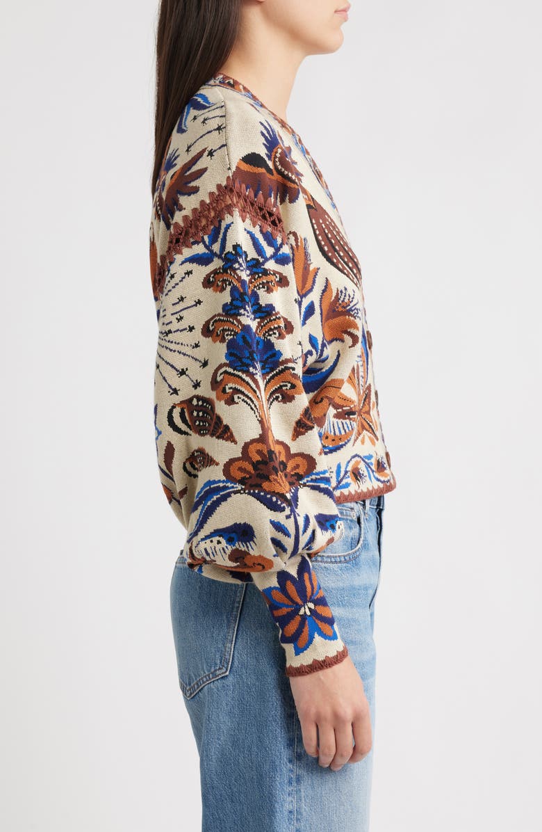 FARM Rio Nature Land Cardigan, Alternate, color, Sand