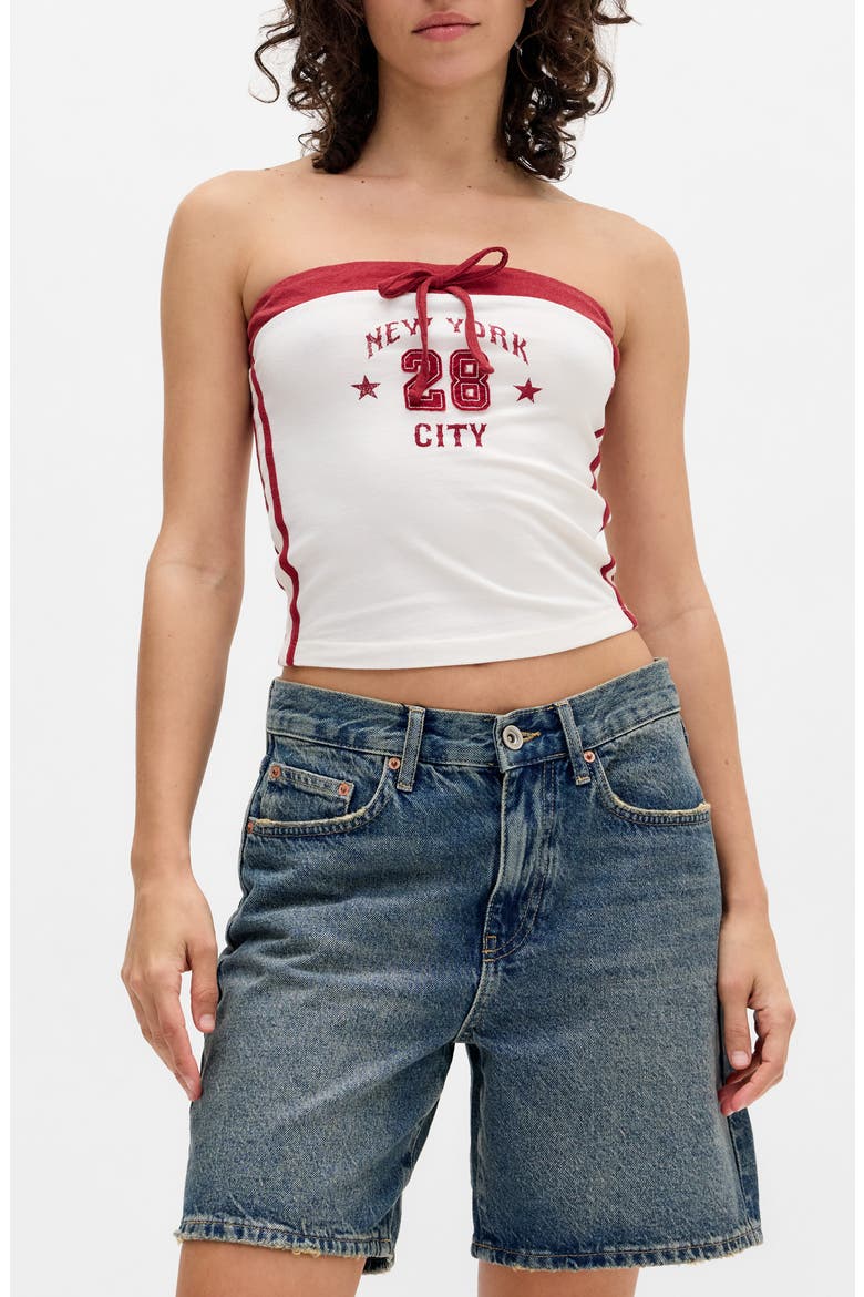 Harden High Waist Denim Shorts, Main, color, MID VINTAGE