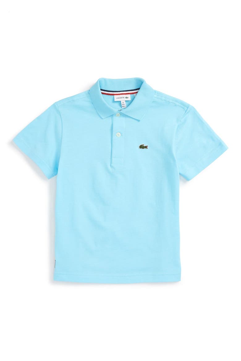 Solid Jersey Polo, Main, color, AZURINE BLUE
