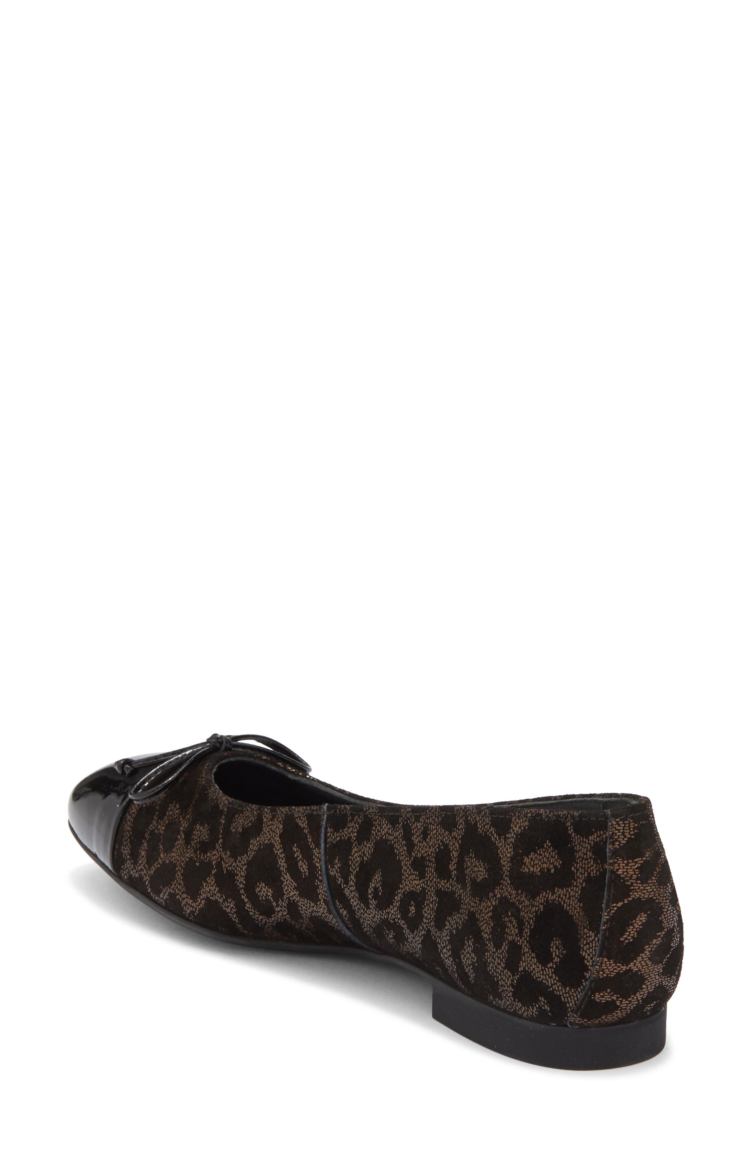 Paul Green Violet Ballet Flat, Alternate, color, Black Bronze Leather