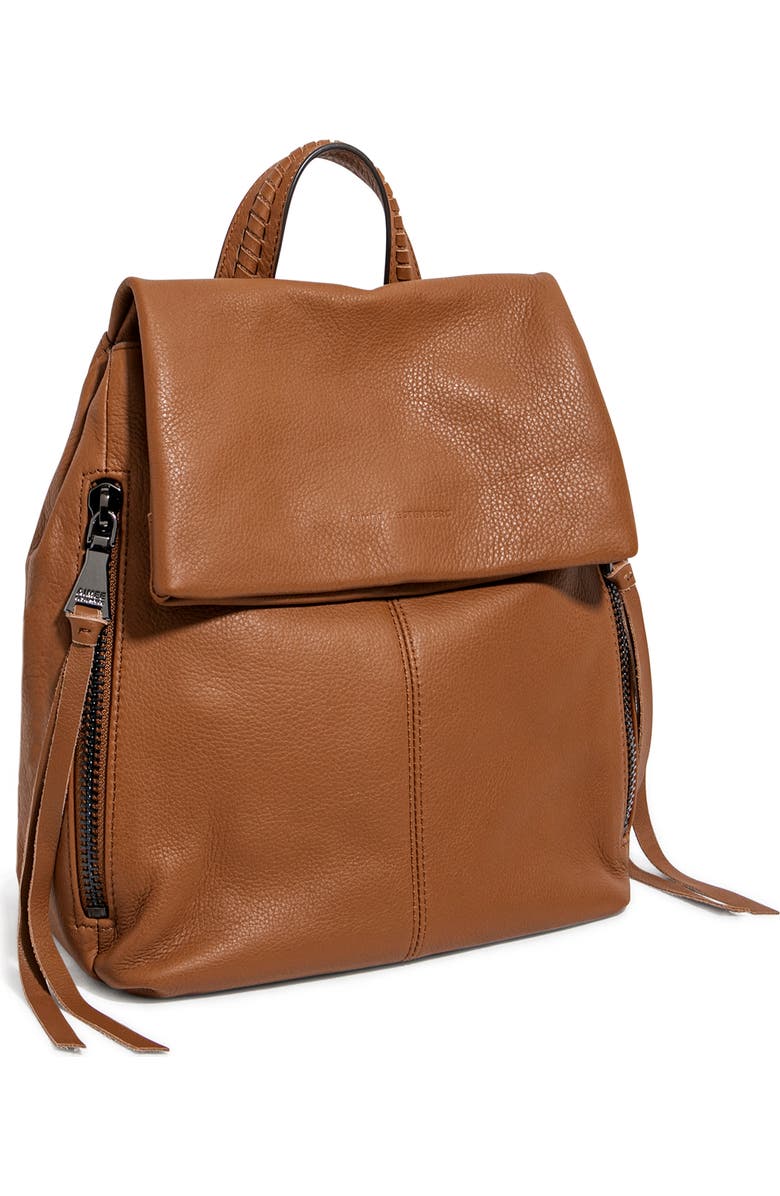 AIMEE Bali Leather Backpack, Alternate, color, Chestnut W Gunmetal