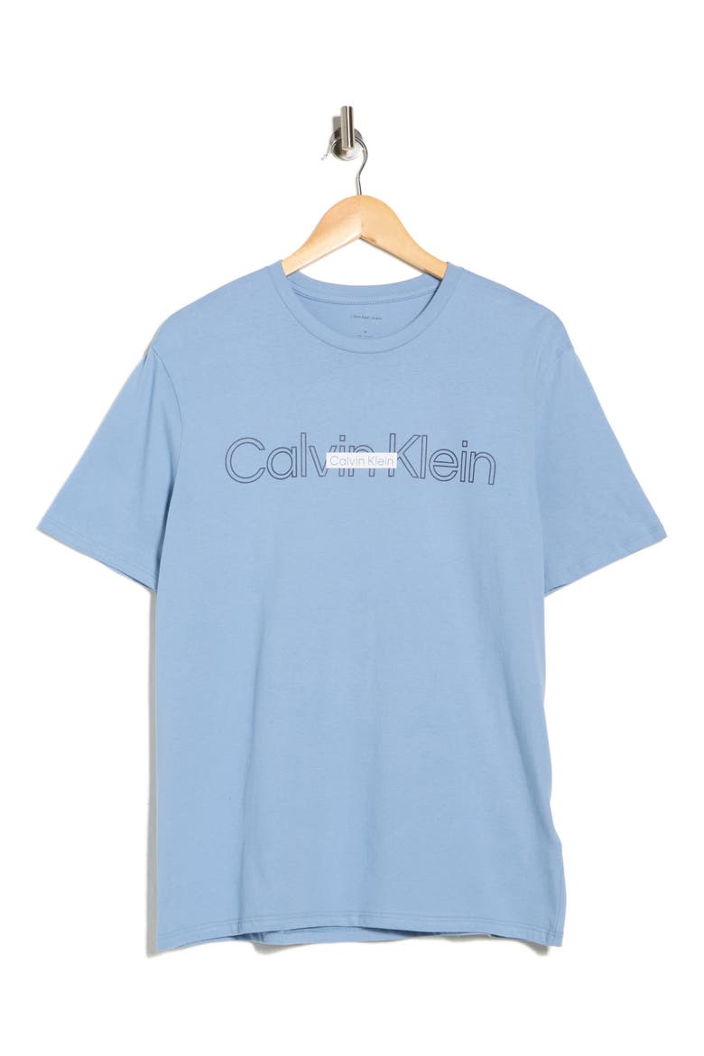 Double Standard Logo Graphic T-Shirt, Alternate, color, FADED DENIM