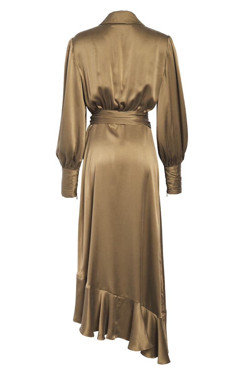 Zimmermann Asymmetrical Ruffle Long Sleeve Silk Wrap Dress | Nordstrom Zimmermann Asymmetrical Ruffle Long Sleeve Silk Wrap Dress | Nordstrom