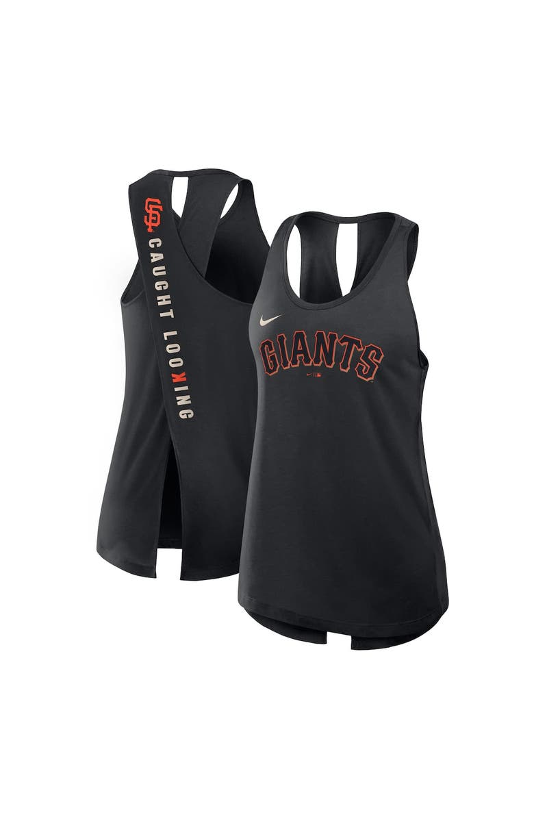 Nike Women's Nike Black San Francisco Giants Crisscross Performance Tank Top, Main, color, Black