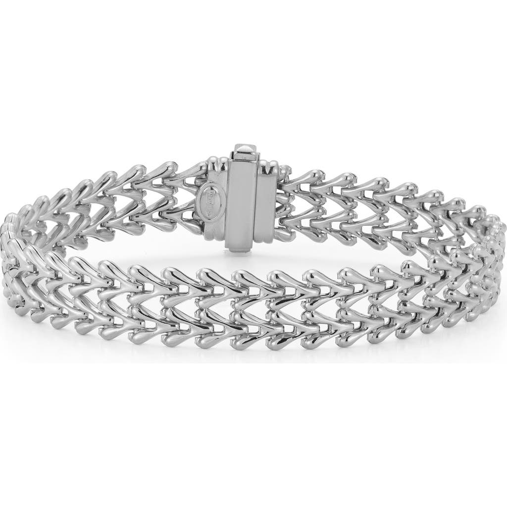 Sphera Milano Double Row Weave Bracelet In Silver