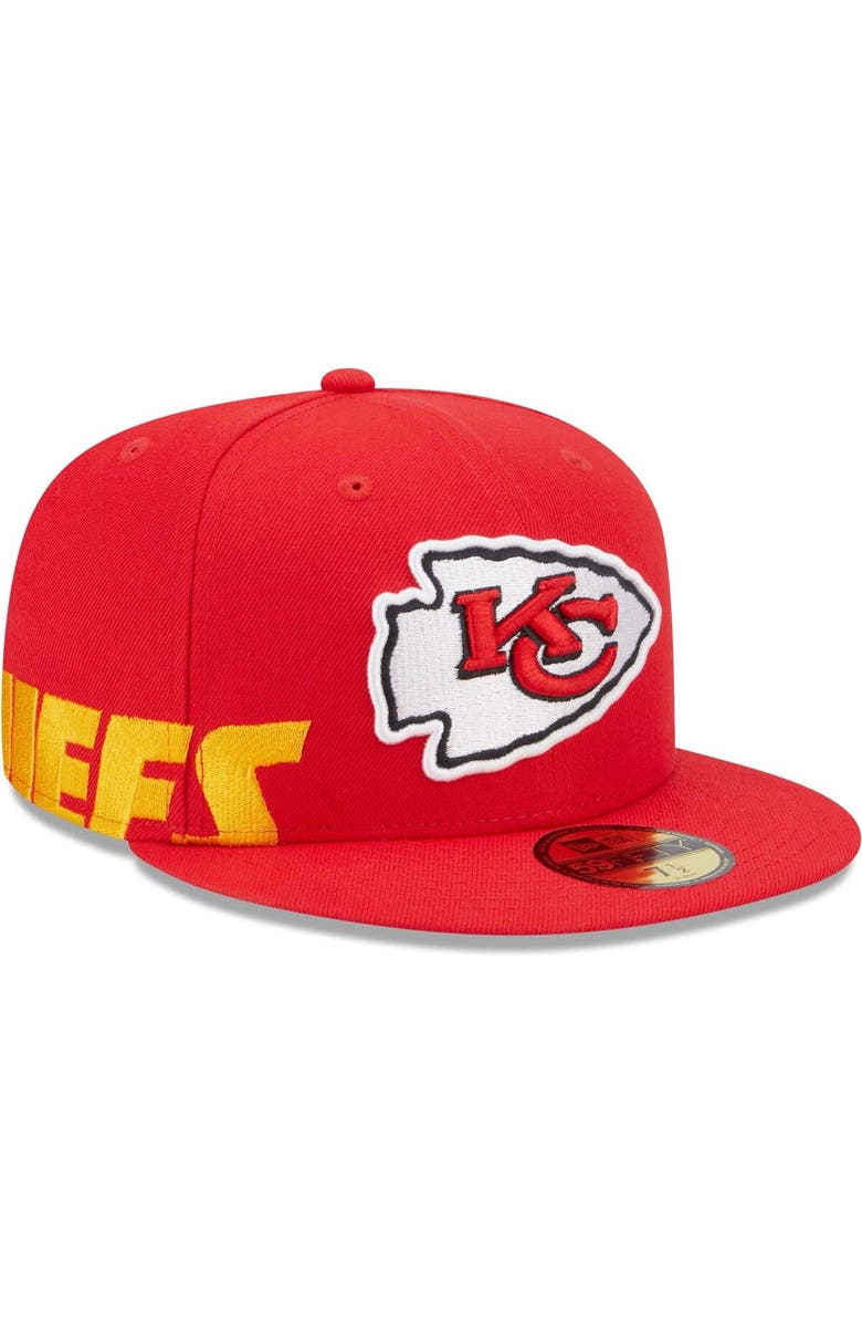 New Era Men's New Era Red Kansas City Chiefs Arch 59FIFTY Fitted Hat, Main, color, 