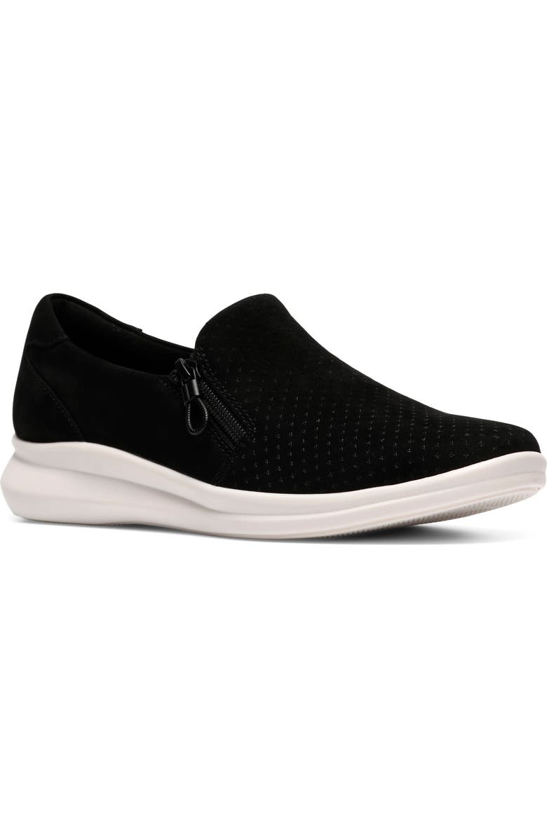 Clarks<sup>®</sup> Lynell Sky Sneaker, Main, color, Black Nubuck