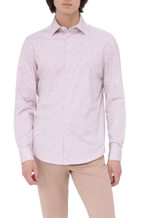 James OoohCotton® Heathered Button-Up Shirt