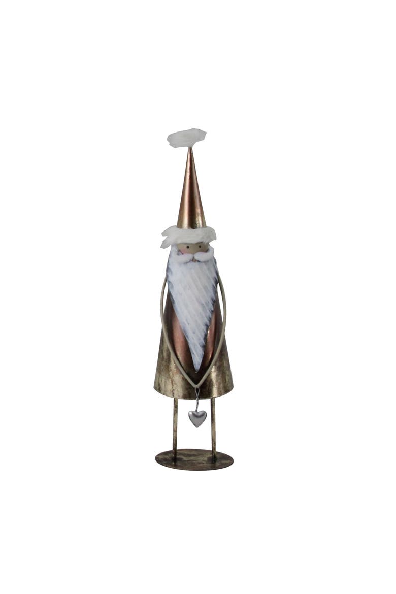 Metal Holiday Santa with Heart, Main, color, Multicolored