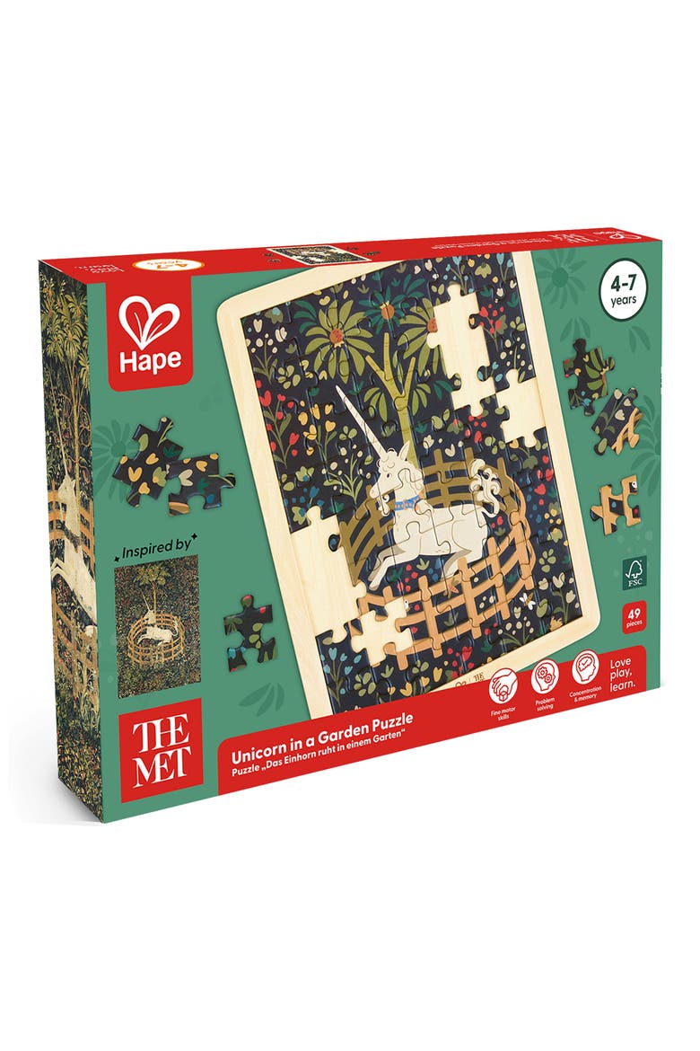 x The Met Unicorn in a Garden 48-Piece Puzzle, Alternate, color, MULTI