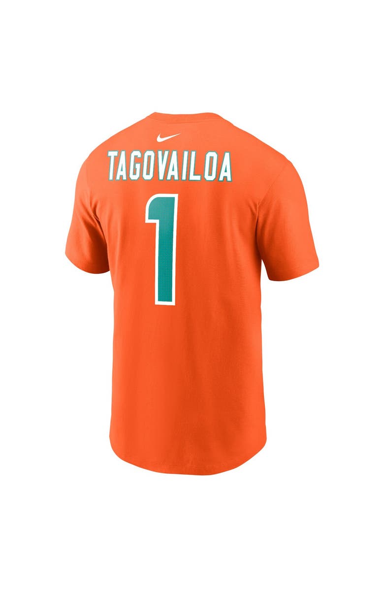 Nike Men's Nike Tua Tagovailoa Orange Miami Dolphins Player Name & Number T-Shirt, Alternate, color, Orange