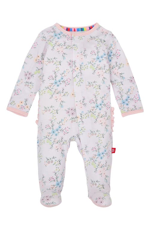 Shop Magnetic Me Emily Ruffle Footie In Purple