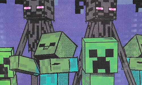 Bioworld Kids' Minecraft Backpack With Lunch Bag In Black