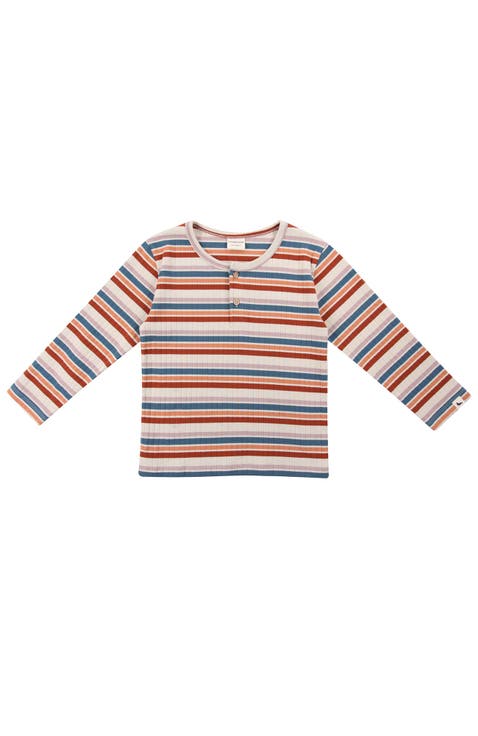 Organic Cotton Retro Stripe Print Top (Baby)