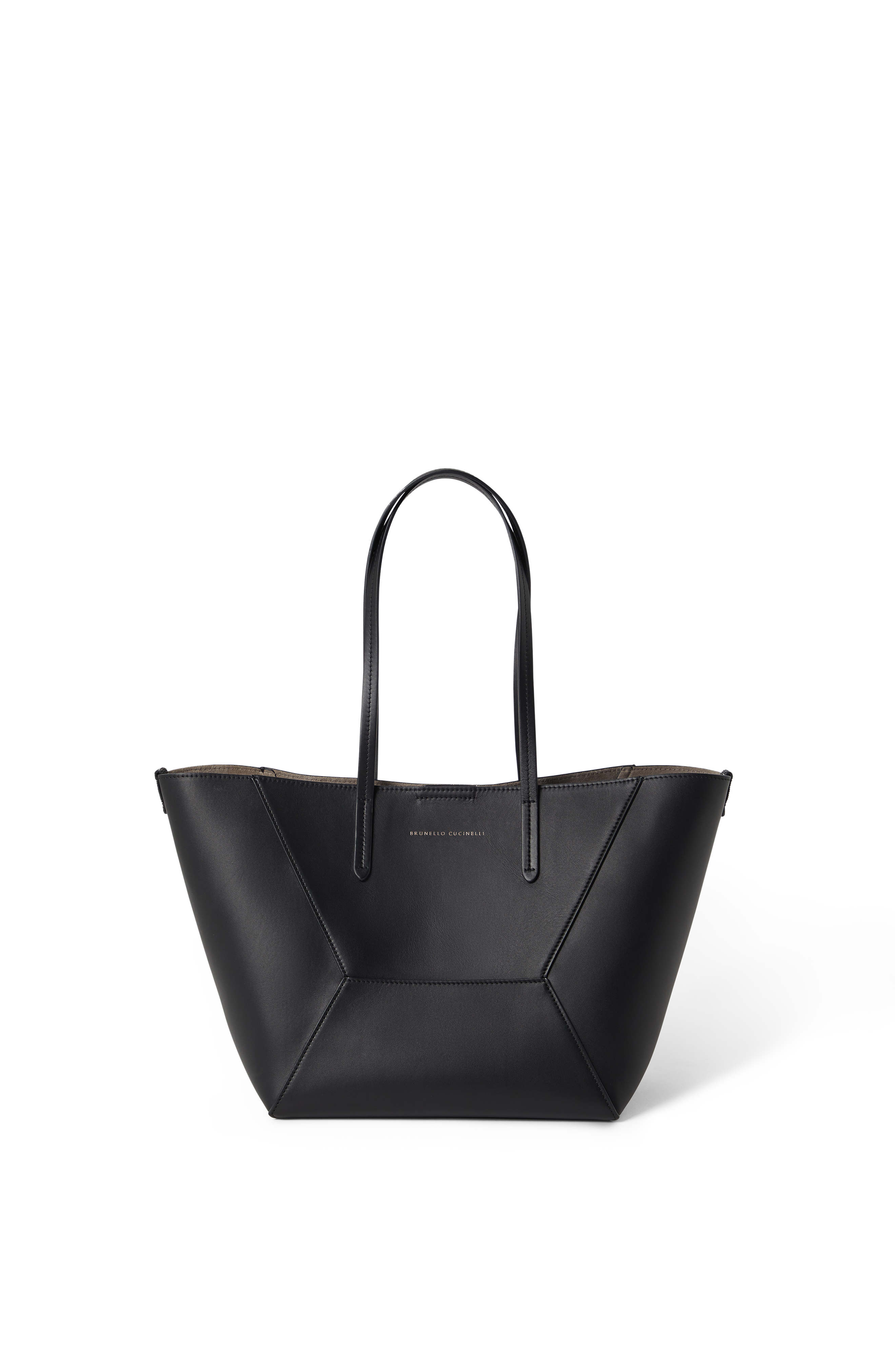 Brunello Cucinelli Small calfskin BC Duo bag, Main, color, 