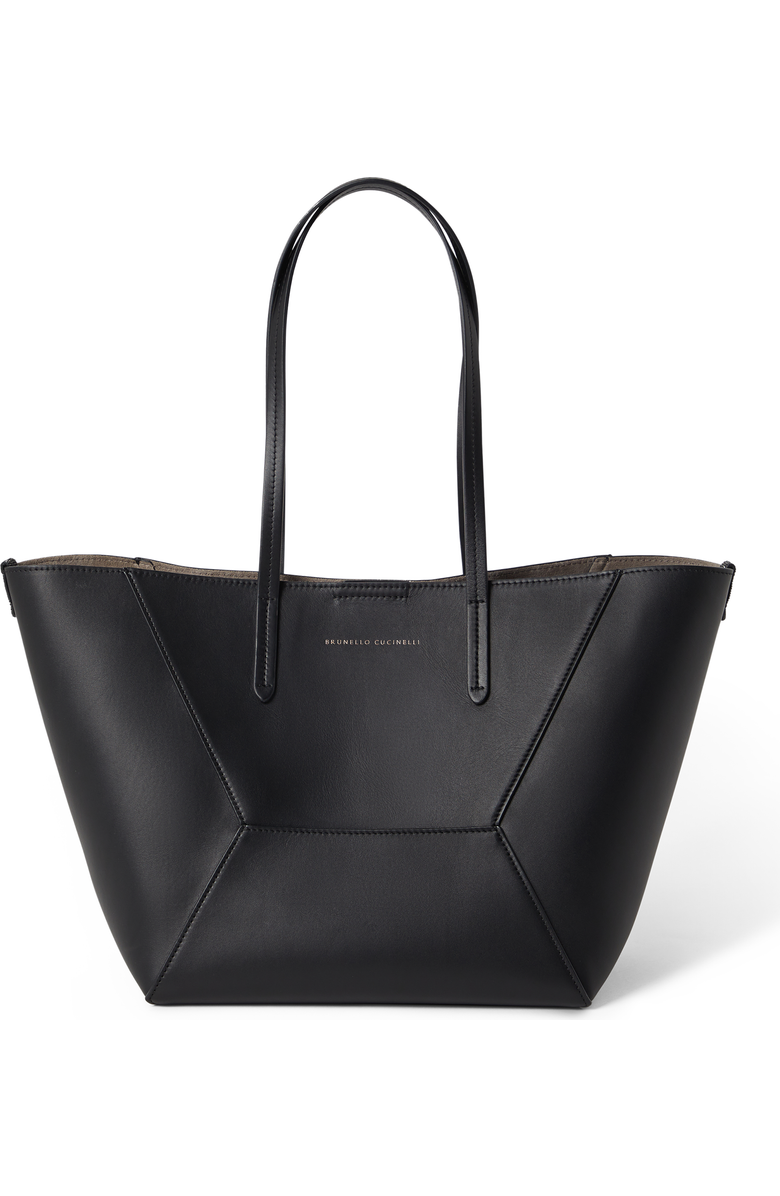 Brunello Cucinelli Small calfskin BC Duo bag, Main, color,