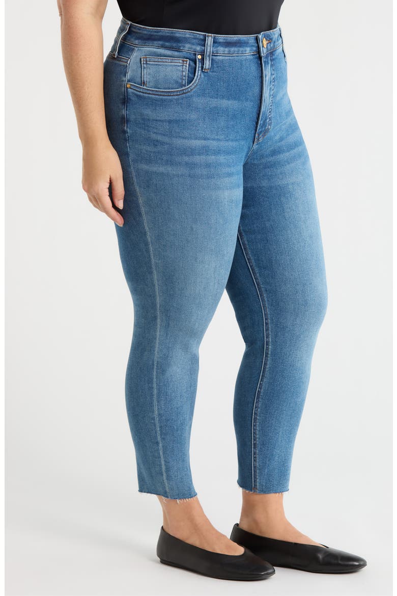 Rachael Fab Ab Raw Hem High Waist Crop Mom Jeans, Alternate, color, FAITHFUL