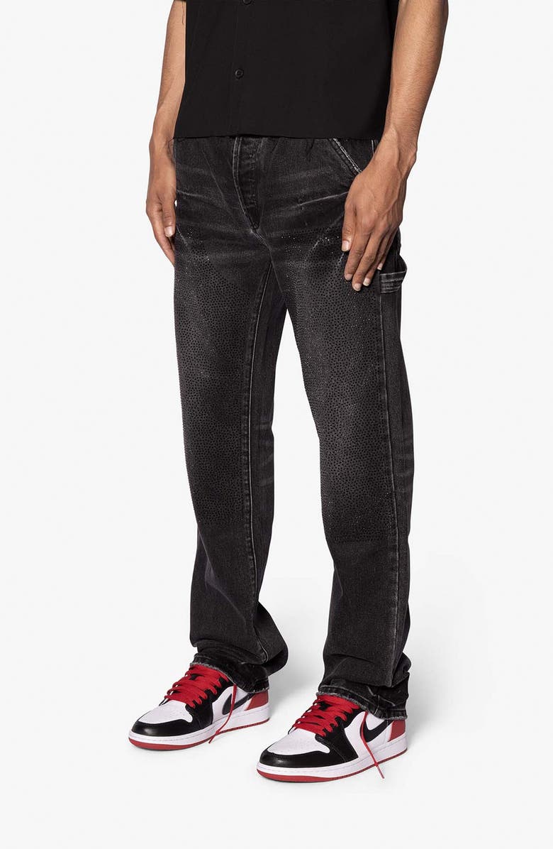 mnml V704 Stud Straight Leg Jeans, Alternate, color,