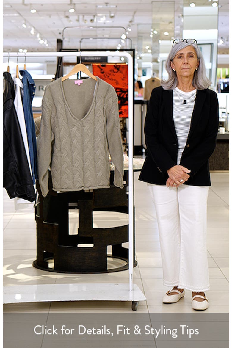 Inga Oversize Cable Knit Sweater video