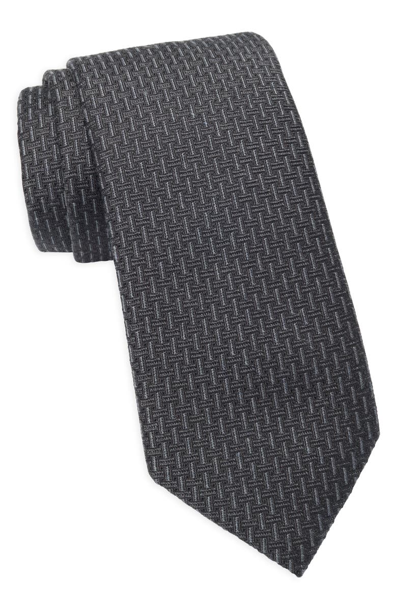 Nordstrom Hankin Basket Weave Silk Blend Tie, Main, color,