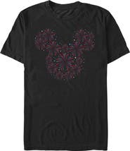 Mickey & Friends Men's Mickey & Friends Fireworks Logo Graphic T-Shirt