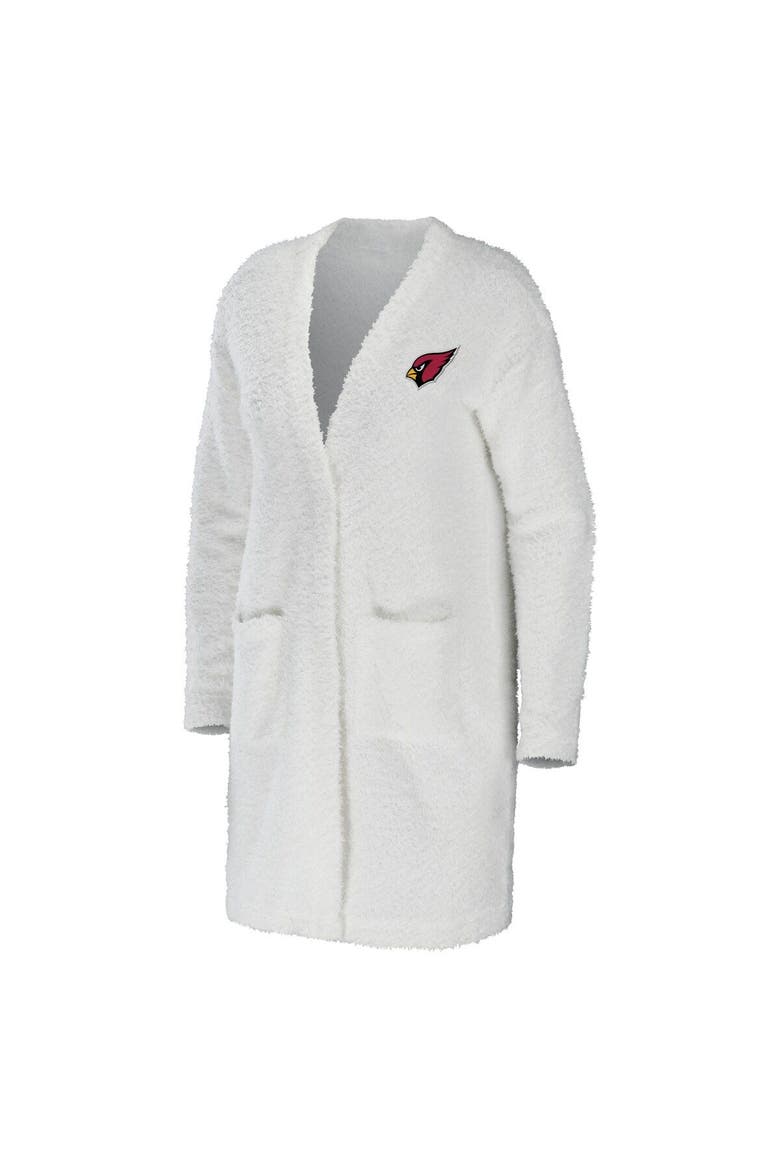 Women's WEAR by Erin Andrews Cream Arizona Cardinals Cozy Lounge Cardigan Sweater, Alternate, color, Cream