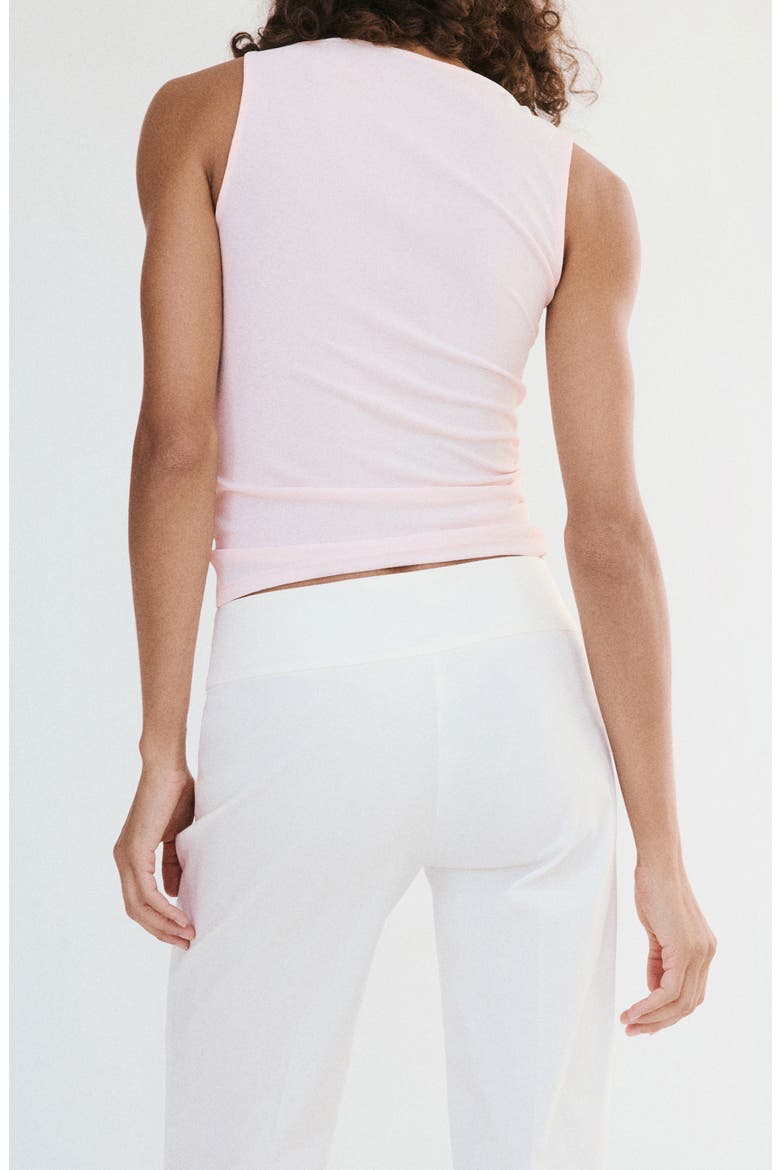 Ruched Sleeveless Top, Alternate, color, PASTEL PINK