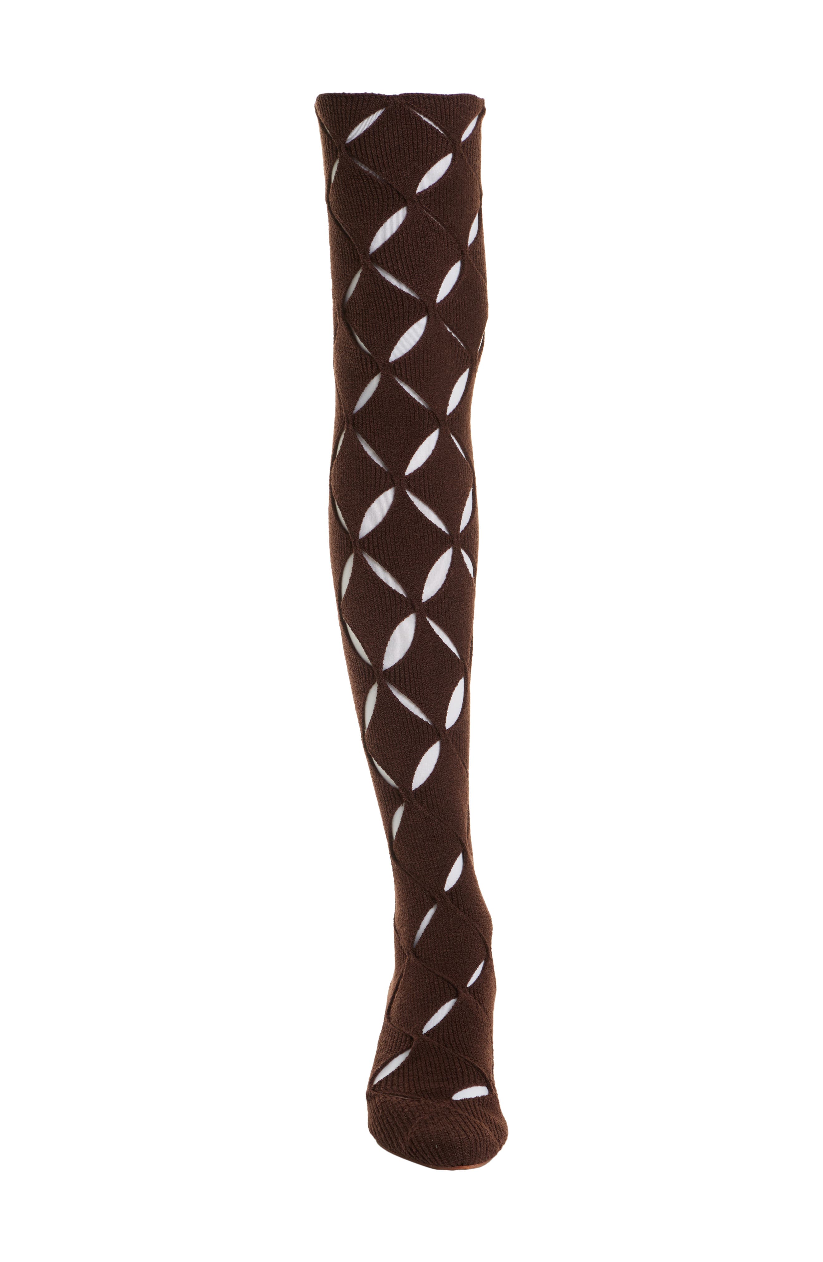 Isa Boulder Thigh High Argyle Boot, Alternate, color, 