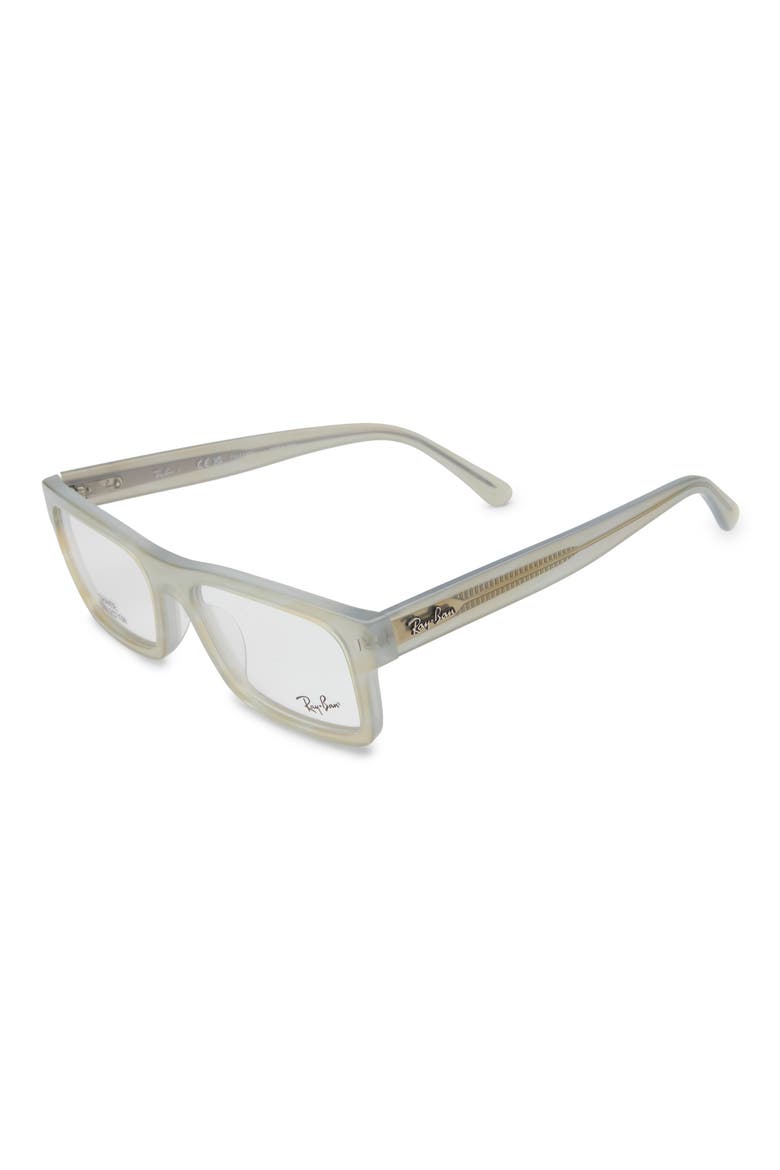 56mm Rectangle Optical Glasses, Main, color, LIGHT BLUE