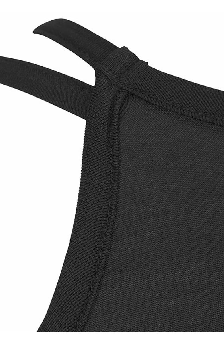 LASCANA Women's Cold Shoulder Dress, Alternate, color, Black