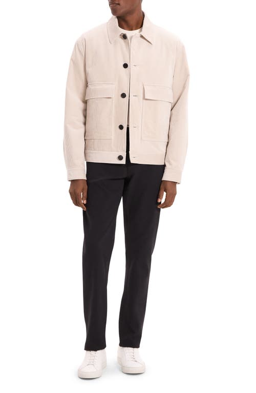 Theory Perfect Corduroy Button-up Jacket In White