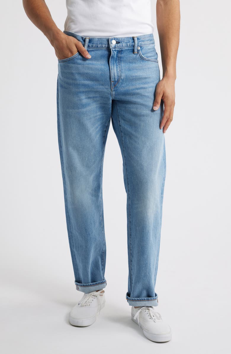 HIROSHI KATO The Barrel Classic Straight Leg 14-Ounce Stretch Selvedge Jeans, Main, color,