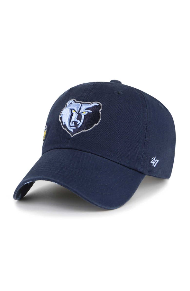 '47 Women's '47  Navy Memphis Grizzlies Confetti Undervisor Clean Up Adjustable Hat, Alternate, color, Navy