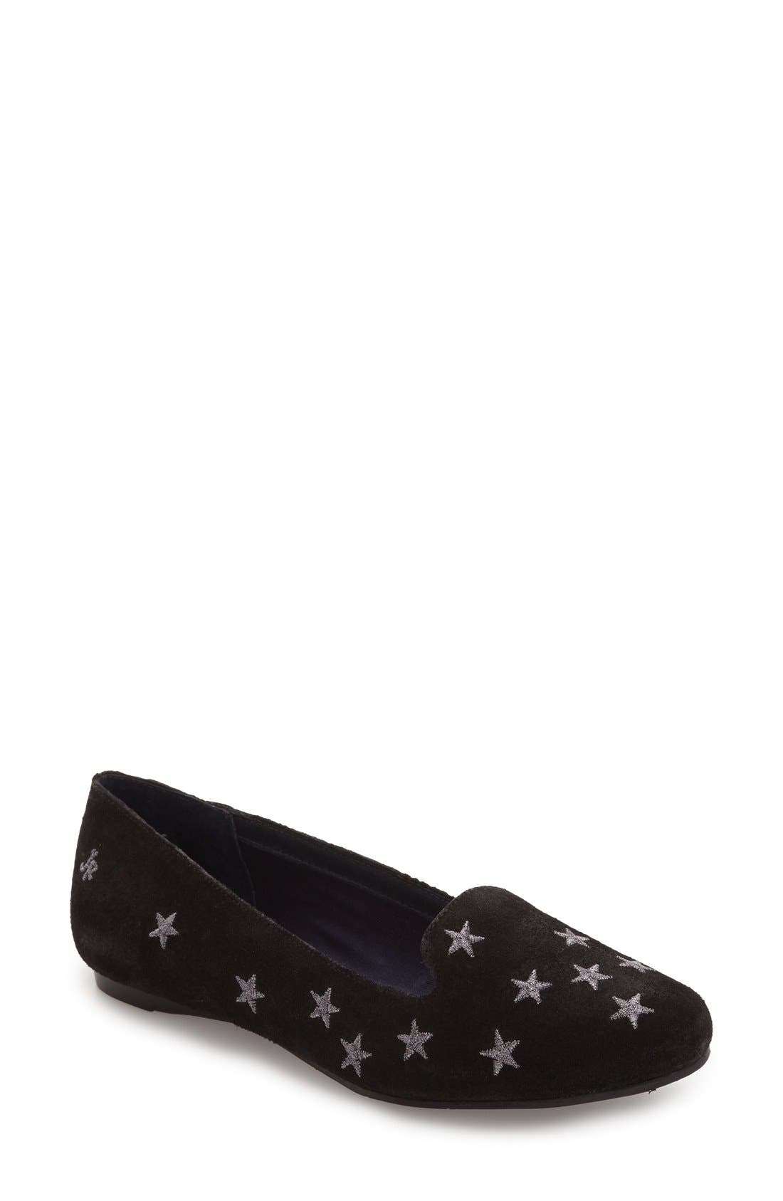 Starstuck Loafer, Main, color, BLACK SUEDE