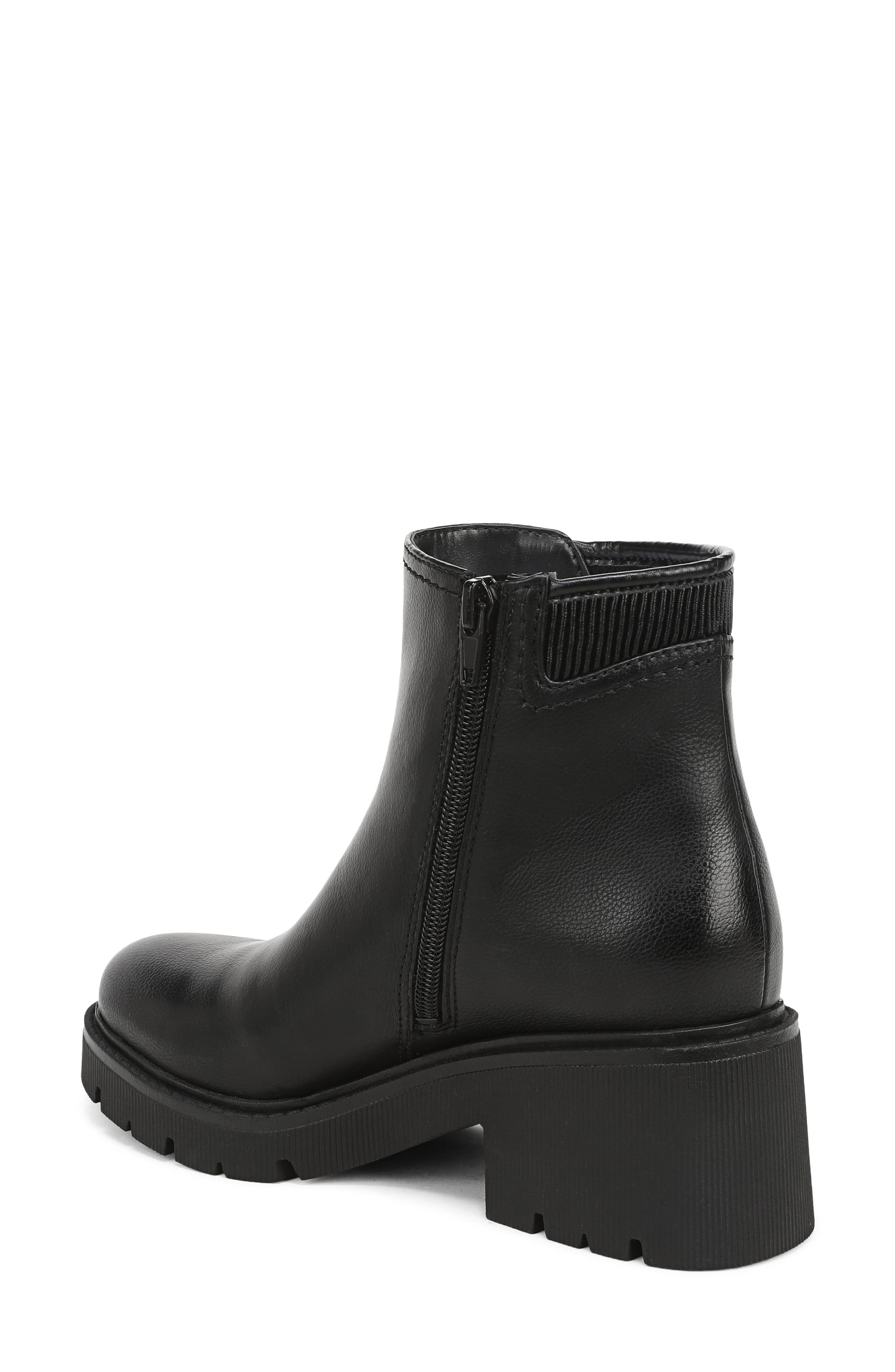 Janet Faux Leather Bootie, Alternate, color, BLACK EMBOSSED FAUX LEATHER