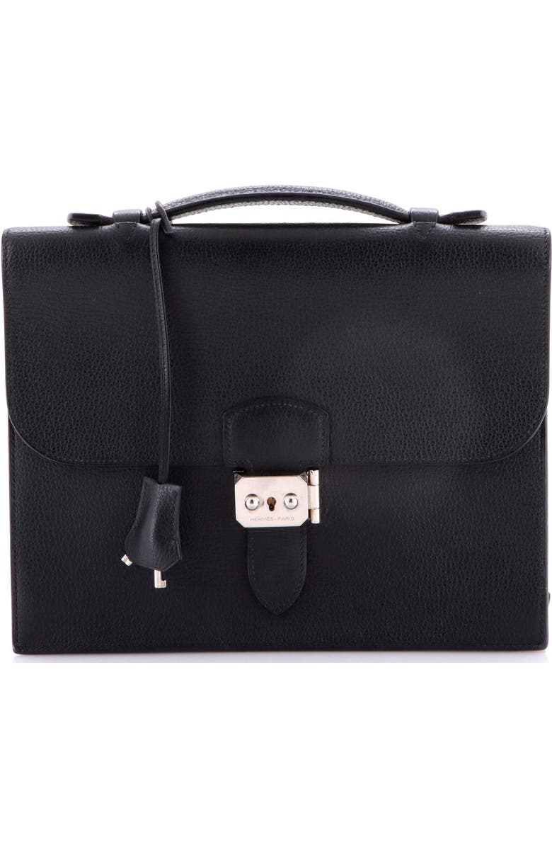 Pre-Owned Hermes Sac a Depeches Bag Ardennes 27, Main, color, Noir