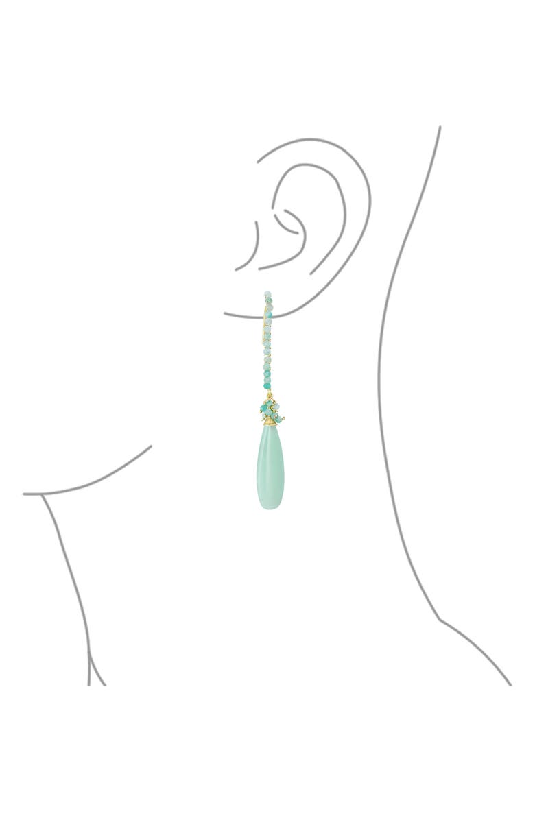 BLING JEWELRY Cluster Teardrop Earrings, Alternate, color, 