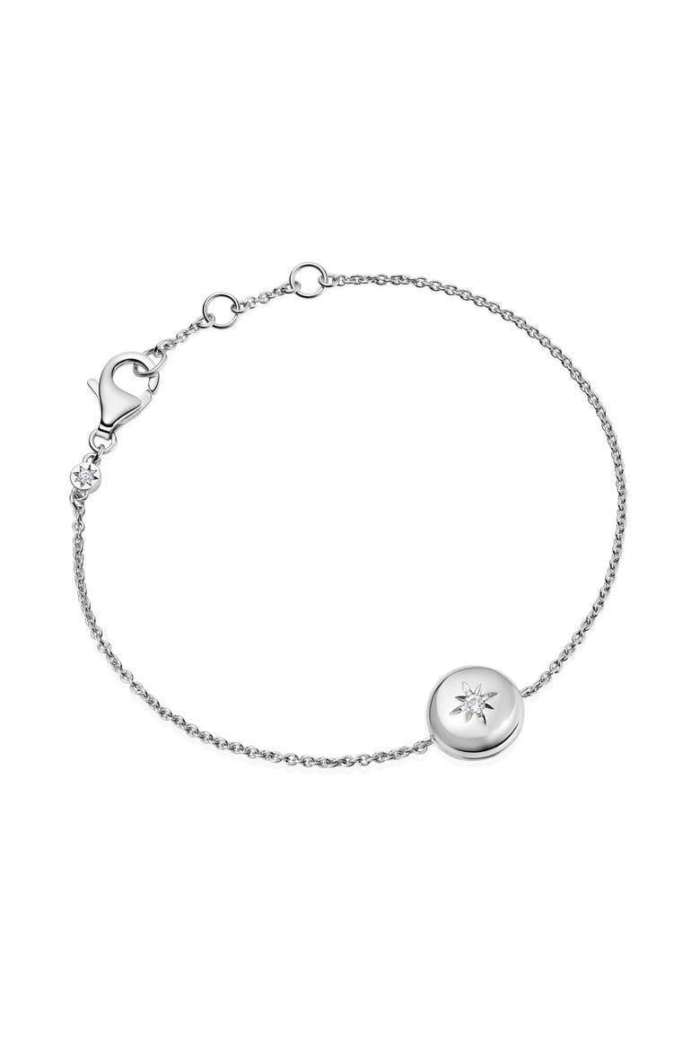 Silver Biography Chain Locket Bracelet, Main, color, Silver