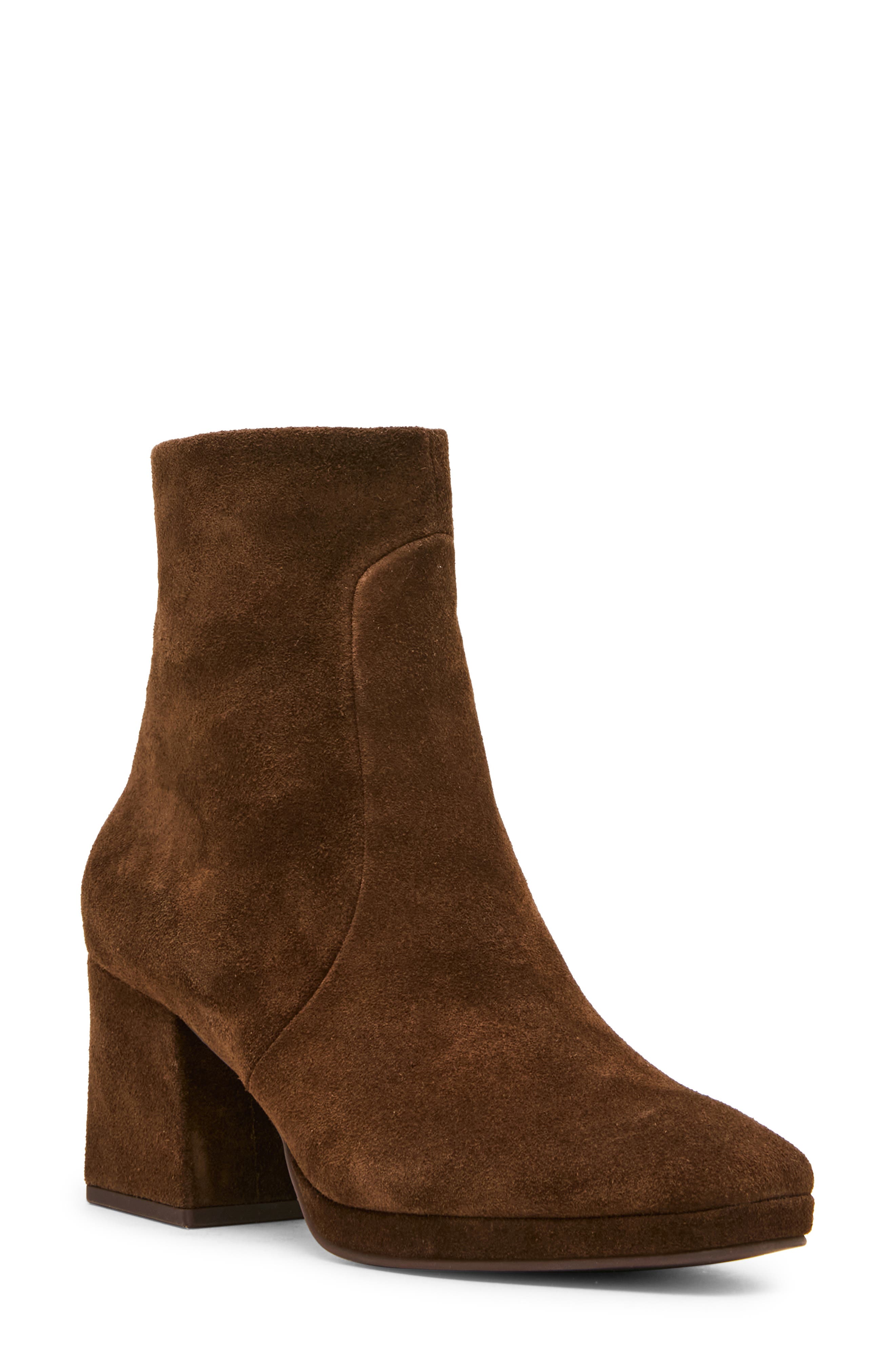 Shyna Waterproof Bootie, Main, color, CHOCOLATE SUEDE