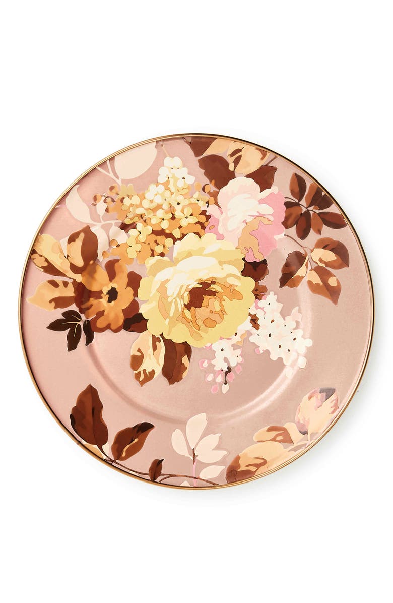 MACKENZIE CHILDS Wild Rose Mauve Salad Plate, Alternate, color, Mauve
