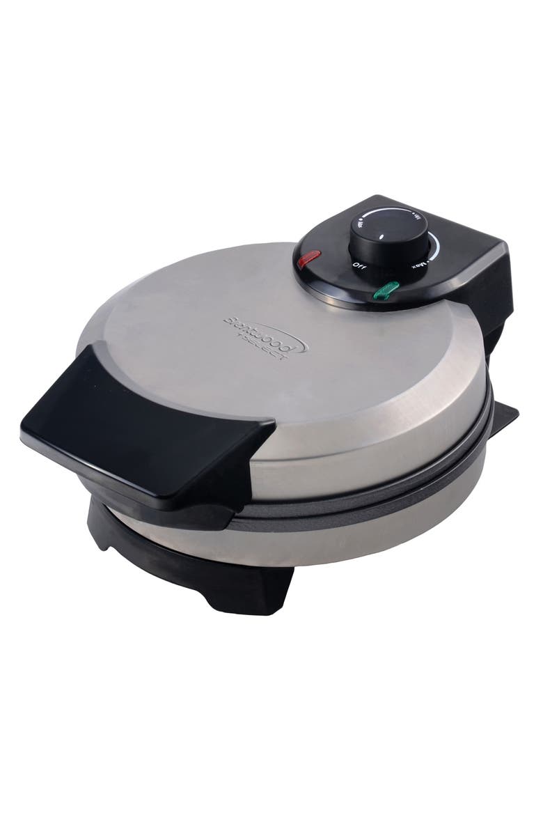 Nonstick Stainless Steel Belgian Waffle Maker, Alternate, color, Silver