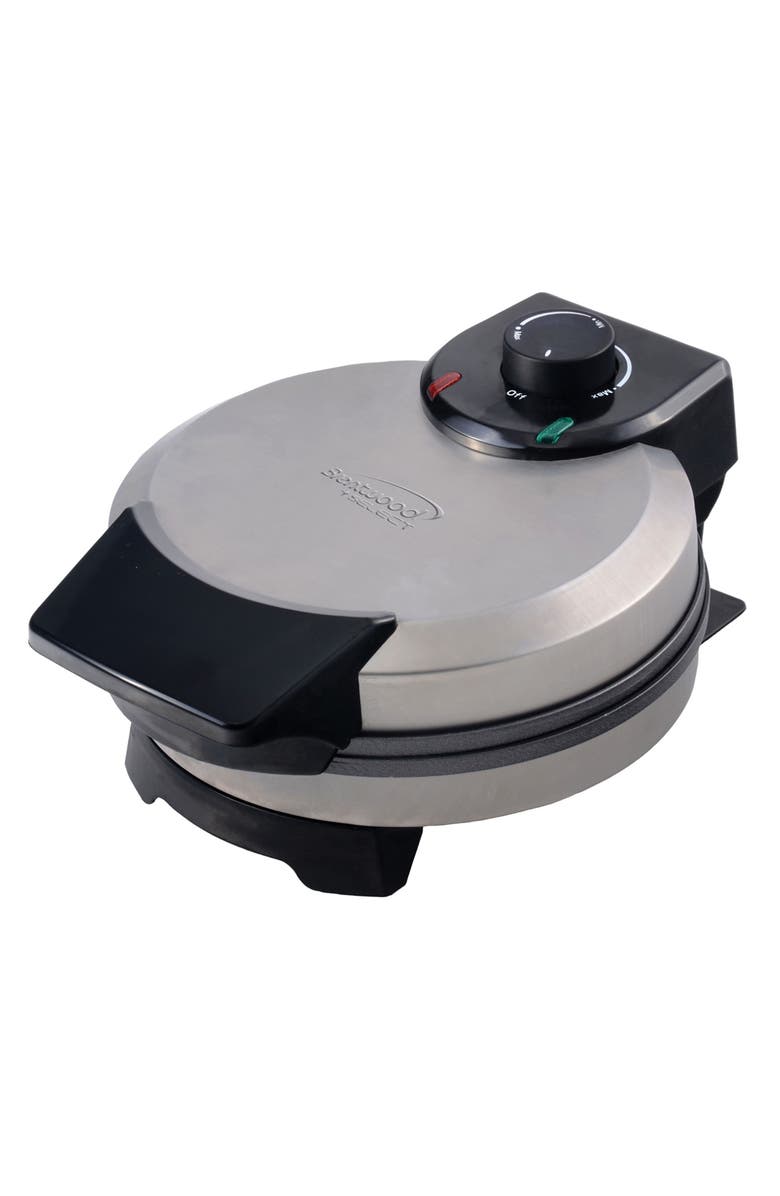 Brentwood Select Nonstick Stainless Steel Belgian Waffle Maker, Alternate, color, Silver