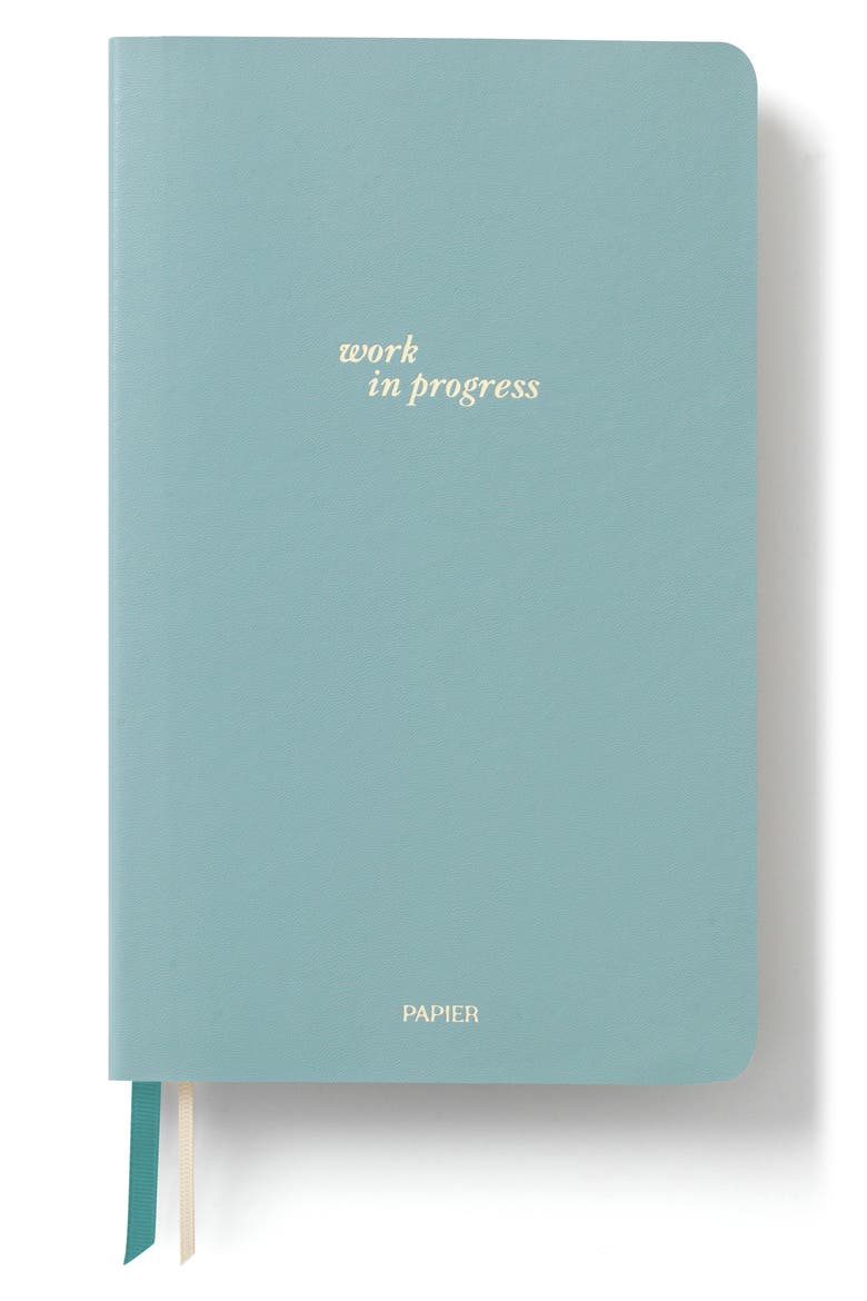 Work In Progress Softcover Journal, Main, color, LIGHT/ PASTEL BLUE